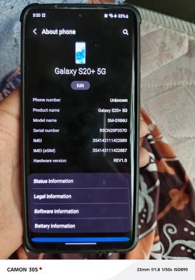 Samsung Mobile S20