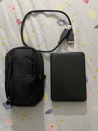 1TB Portable Hard Drive with Pouch