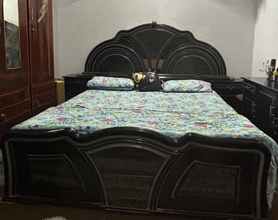 Wooden Strong bed set