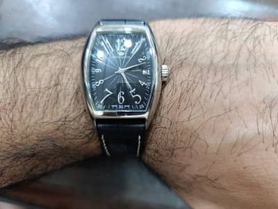 Philip watch with date thick stainless watch in 6000 only