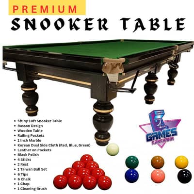 Premium Snooker Table Rasson pool billiard cue ball game club special