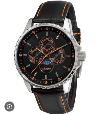 Stuhrling original Celestia moon Phase Watch