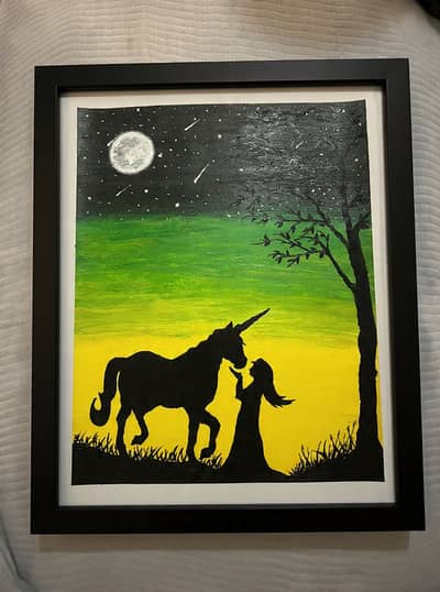 acrylic paint hand made walll