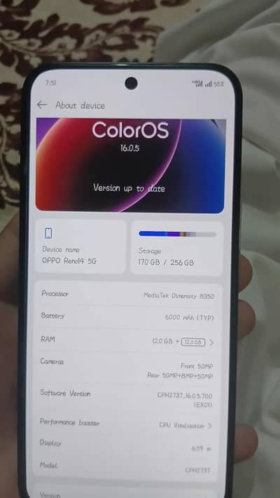 Oppo Reno 14 (12GB / 256GB) – 10/10 Condition, Complete Box
