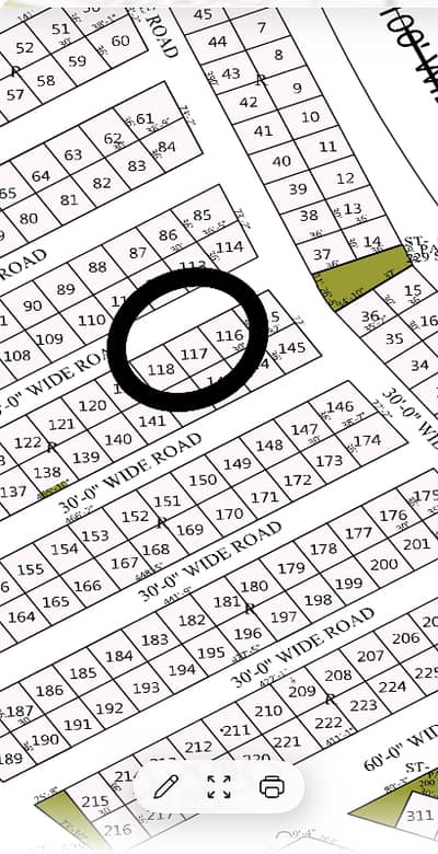 Naya Nazimabad 120SQ Yd Block-N west Open Plot for sale