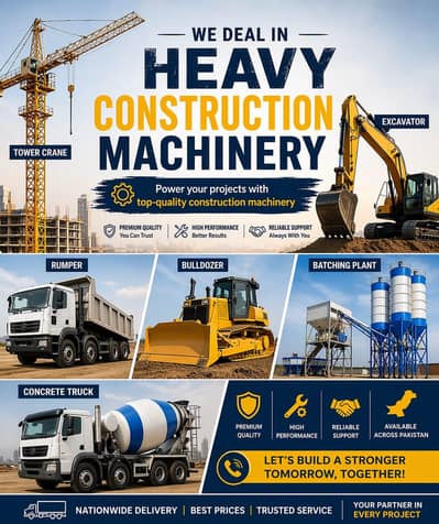 Heavy Machinery Excavator and bulldozer