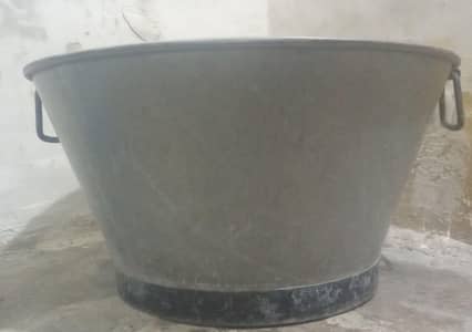 Large silver tub for sale
