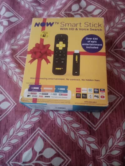 UK now brand smart TV stick with voice command controller