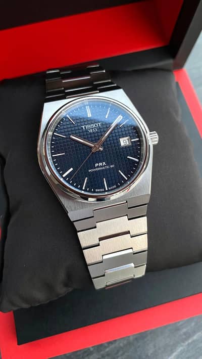Tissot PRX Powermatic 80 -  Black & Blue  Dial - Brand New Watch