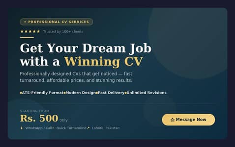 Professional and affordable CV maker
