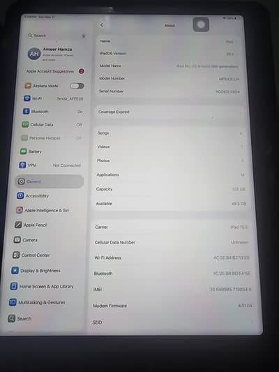 iPad Pro M2 12.9 6th generation