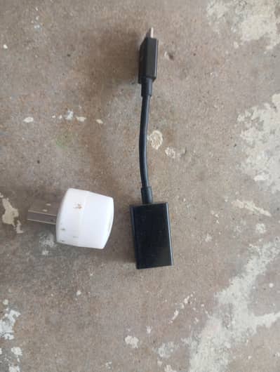 MICRO USB OTG CABLE + usb light