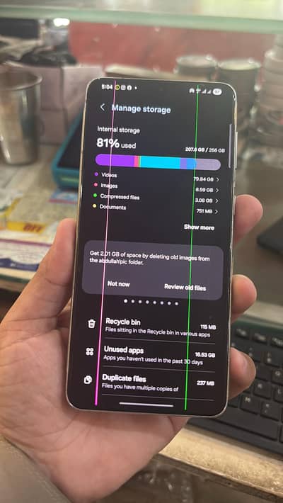 Samsung Mobile S21 Plus offical pta approved 2 line and back break