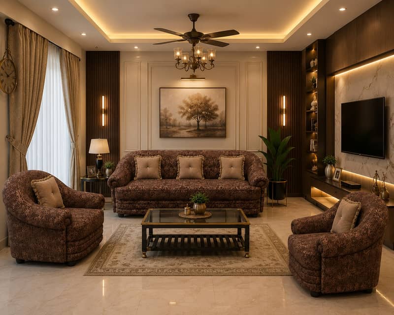 Complete Living Room Furniture Sale – Sofa Set, Dewan & Center Table 1