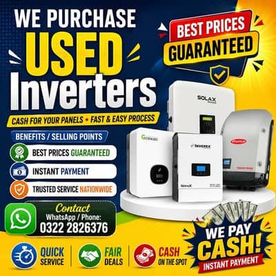Used Solar Inverter Buyers in Pakistan | Sell Solar Inverters Fast