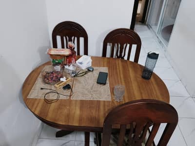 wooden dining table