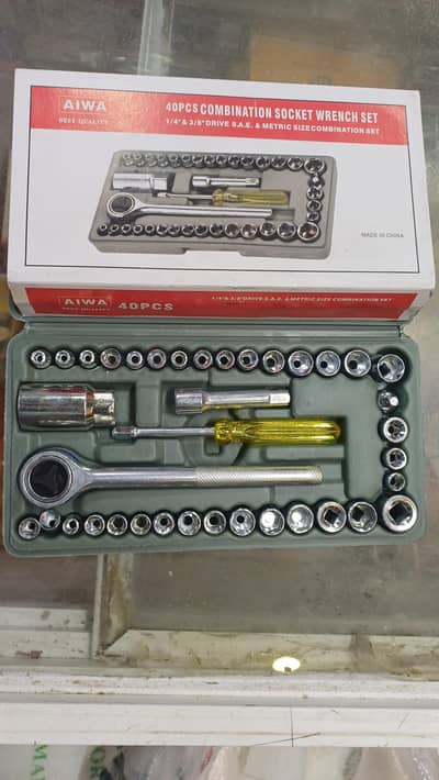 AIWA 40-Piece Hand Tools Kit – Complete Home Repair Tool Set