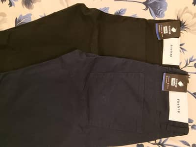 new cotton pants waist size 30 available in blue & black  colour