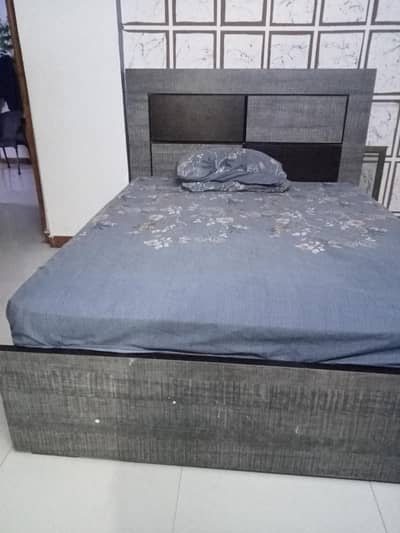 bed with mattress