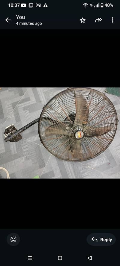 GFC wall bracket fan