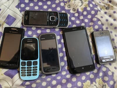 6 mobiles phone non pta for sale