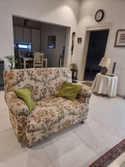 two seater (molty foam)  imported fabric condition 9/10