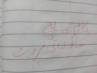 Maid ghar ke kam ke leye