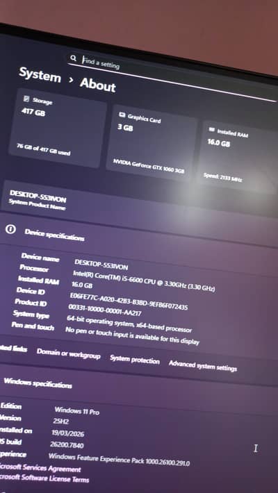 Asus H110M-2 Board 6gen processor with Case