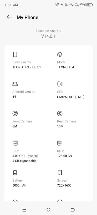 Tecno Spark Go 1