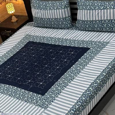 3 pcs cotton patchwork double bedsheet.