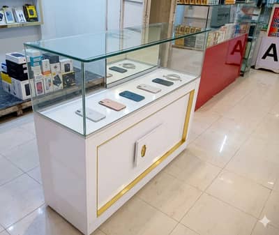 Premium Mobile Shop Glass Display Counter Showcase – Like New