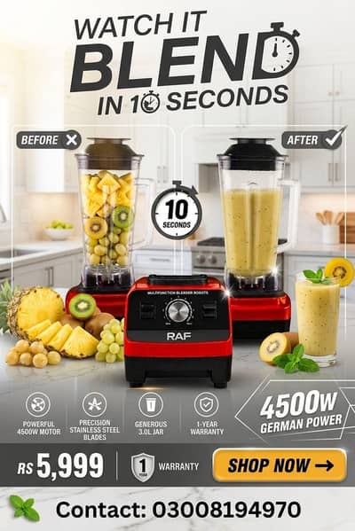 Silver Crest SC-1589 800W Blender Grinder ! Multiple Function Juicer