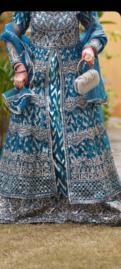 Beautiful Long Maxi with Heavy Embroidery & Sequins