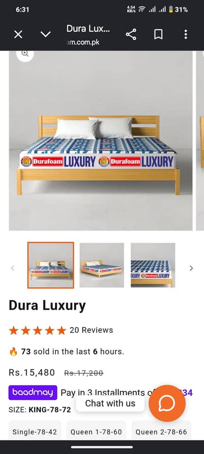 dura foam luxury