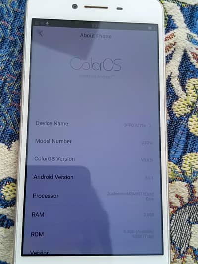 OPPO A37 (2GB/16GB) - Working 100% - PTA Approved - Best for hotspot