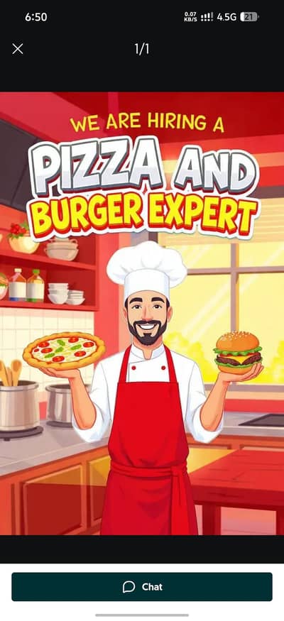nead a chef