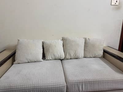 white colored spring sofas