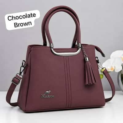 UNDERKIM Women’s Elegant Faux Leather Top-Handle Satchel Bag