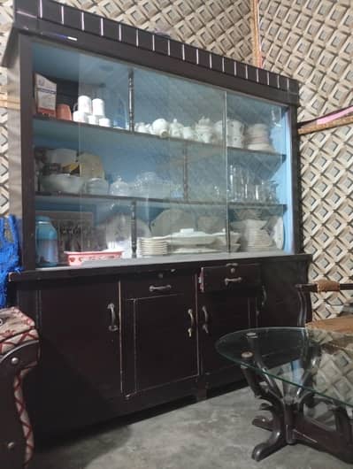 bed, 2 side table, dressing, 2 chiar ,3 table and bartan Almari