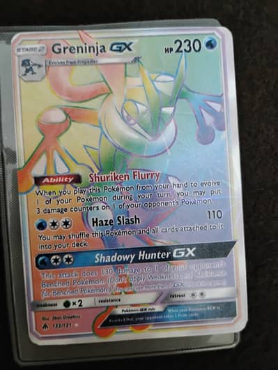 Greninja GX pokemon card