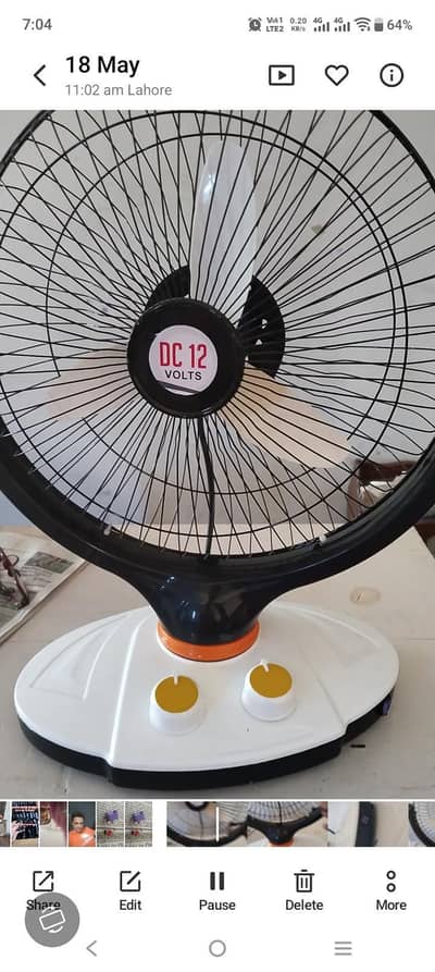 rechargeable fan