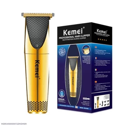 Rechargeable men's  golden hair clipper with 3mm  blades