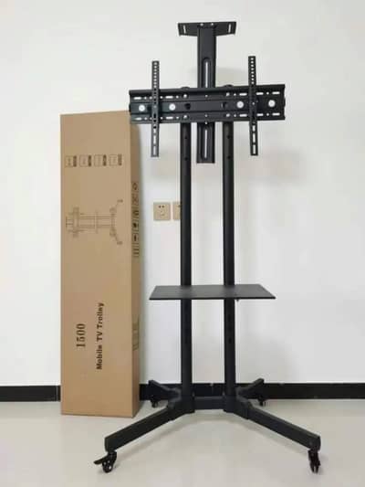 LCD Tv stand portable floor moving LED stand with wall mount & Wheels