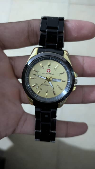 chain watch, used but like new,swiss army