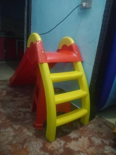 red and yellow slide