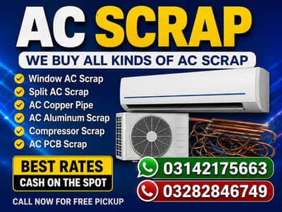 ac scrap buyers | best rates for split & window ac scrap sale