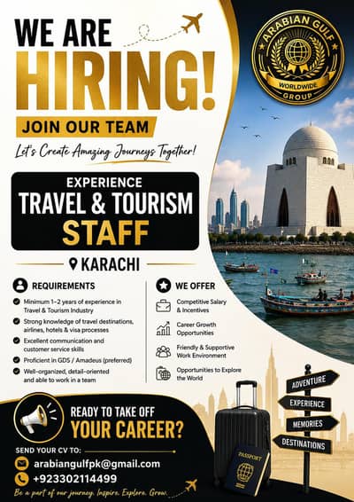 HIRING STAFF FOR TOURISM & HR