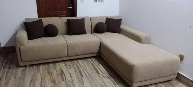 Brand New L Shaped Boucle fabric Sofa