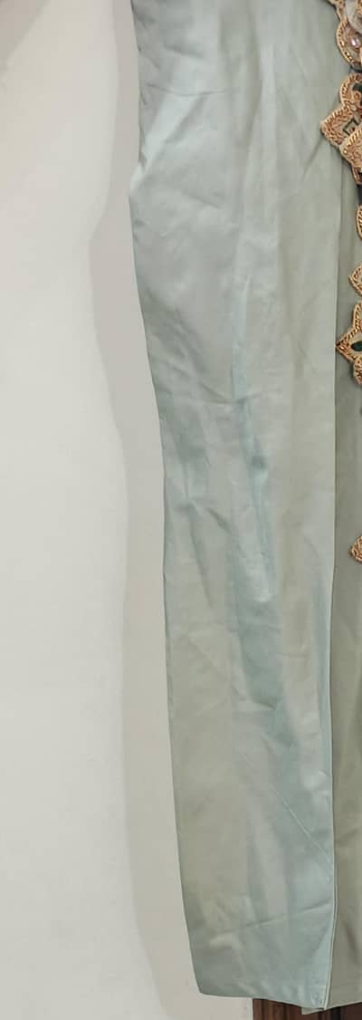 Elegant Heavily Embroidered Mint Green & Gold Festive l Suit