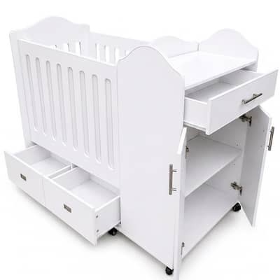BC5 Wooden sheet baby Cot with Drawers , kids bed , furniture
